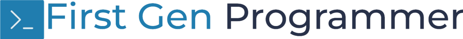 FirstGenProgrammer